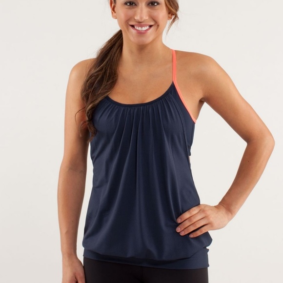 lululemon athletica Tops - Lululemon No Limits Tank Top - Inkwell/Light Flare
